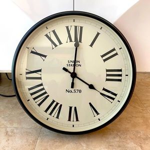 Pottery Barn Oversized Wall Clock